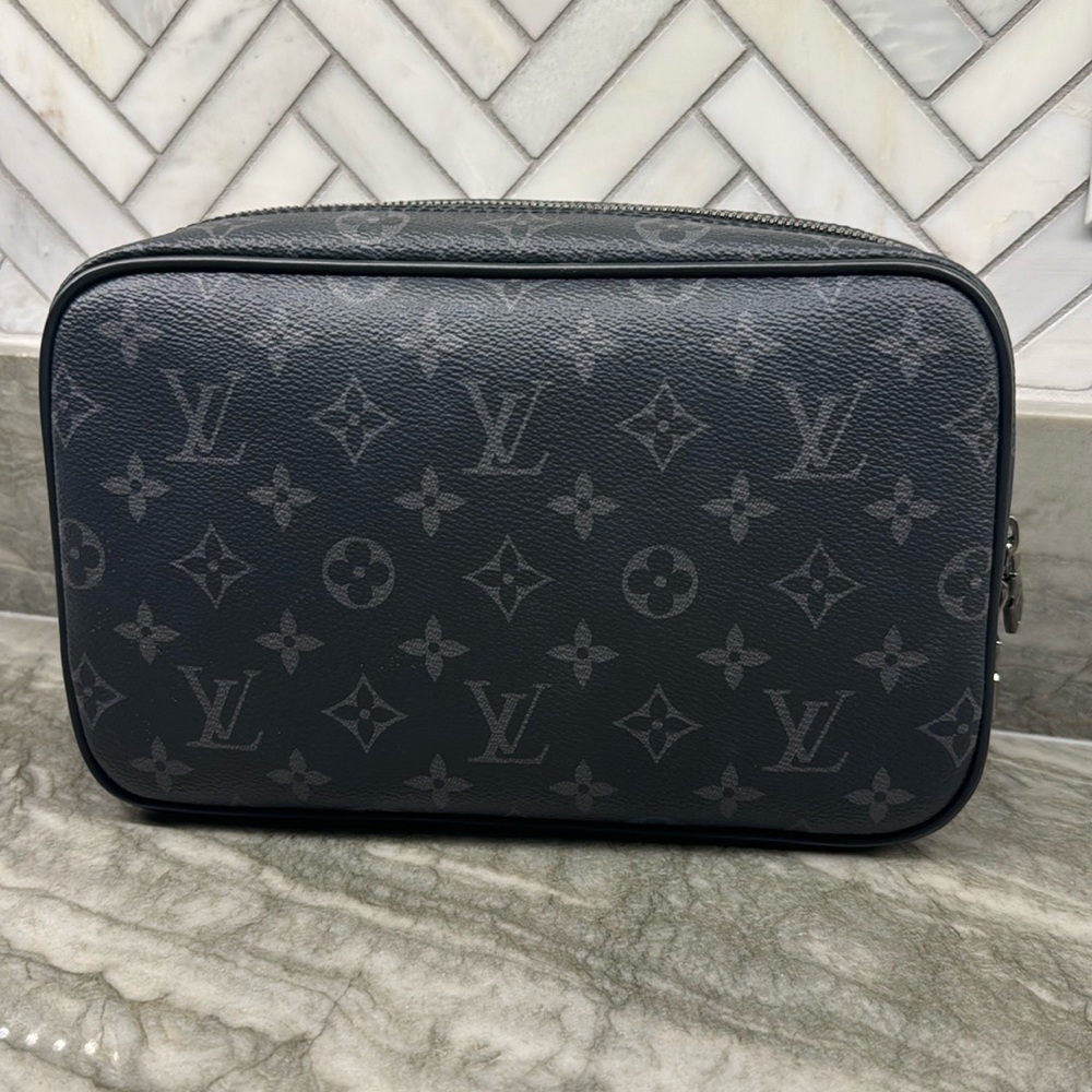 Louis Vuitton Toilet Pouch GM Eclipse Monogram